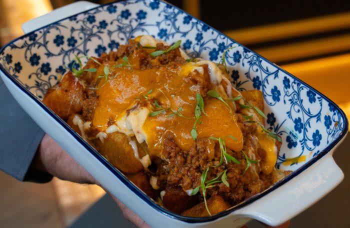 Papas bravas Rockefeller